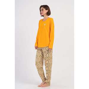Ensemble de pyjama ovale à manches longues et col rond pour femme, taille XXL, confortable et ample - Product Image 3