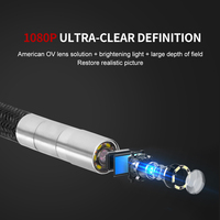 Endoscope vidéo articulé portable HD 5,5 mm Endoscope sans fil industriel portable Caméra endoscopique USB