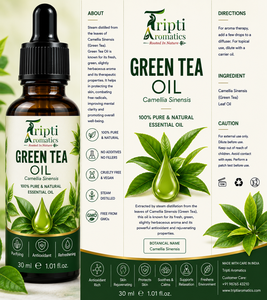 Huile de thé vert pure pour les formulations de produits de beauté utilisée dans les produits coiffants, les masques capillaires, les shampoings, les mélanges de conditionneurs - Product Image 2