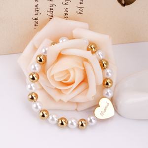 Pulsera de Moda con Colgante de Árbol de la Vida Chapado en Oro y Cuentas Naturales para Mujer - Product Image 2