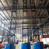 Gerbeur latéral à portée profonde 1500 kg, mécanisme à ciseaux de levage 1000 mm pour stockage en rayonnage double profondeur