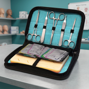 Renix International Stainless Steel Suture Practice Kit for Medical Students Manual Surgical Training Instrument Set <b>Case</b> - Product Image 3