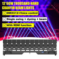 Nouvel Arrivage Barre de lumière mobile LED DMX 12x60W RGBW 4-en-1 avec fonctions Swing Beam et Wash, IP33, gradation 32 bits, 2500-8000K, Ra90, pour Scène/Club