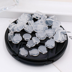 Coussinets d'oreille en silicone ronds antidérapants et doux pour la fabrication de boucles d'oreilles 000660 - Product Image 3