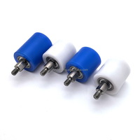 Rouleaux en nylon RORMCS20 RORMCS30 RORMCS40 avec insert à double roulement, diamètre extérieur 20 mm 30 mm 40 mm, roues en nylon résistantes à l'usure pour convoyeur