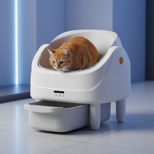 <span class=keywords><strong>Litière</strong></span> pour chat intelligente de luxe à grande capacité, contrôlable par application, avec ramassage automatique des excréments, <span class=keywords><strong>litière</strong></span> électrique pour la vie en intérieur des chatons - Product Image 4