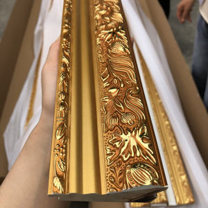 Moldura de madeira decorativa, moldura dourada para imagem - Product Image 4