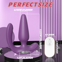 S-HANDE Jouet pour adultes pour couples, double stimulation vibrante, plug vaginal, plug anal, vibrateur