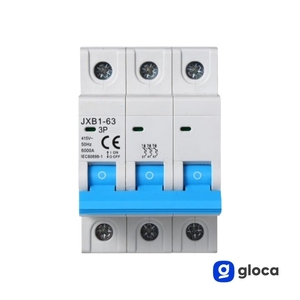 Interruttore Automatico Scatolato Gloca JXB1-63 3P 380V 10A per Montaggio su Guida DIN Industriale - Product Image 4
