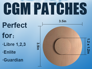 Parches CGM al por mayor de fábrica para Libre <span class=keywords><strong>Dexcom</strong></span> impermeable y a prueba de sudor durante 10-14 días cinta adhesiva precortada impresión personalizada - Product Image 2