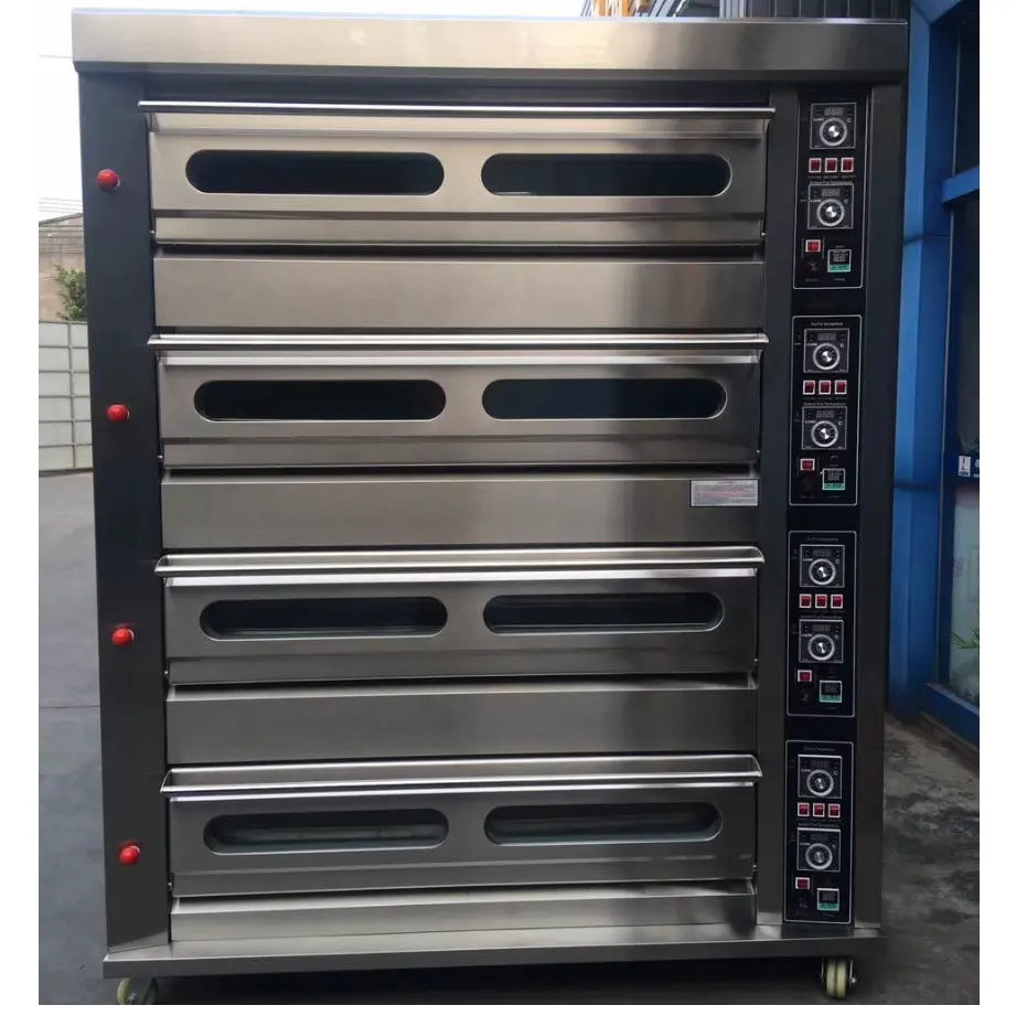 4-Deck-16-Tray Gas Oven Manufacturers, Gas Oven Spare Parts, Commercial Gas Bread Oven