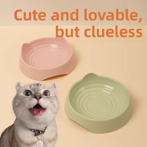Nouvelle gamelle en plastique à motif <span class=keywords><strong>de</strong></span> dessin animé pour chats et chiens, avec design à oreilles verticales et filetage, directement <span class=keywords><strong>de</strong></span> l'usine - Product Image 2