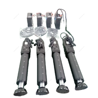 Plateforme de mouvement en aluminium 4 degrés de liberté avec moteur servo 220V et contrôleur pour simulateurs de voiture et de vol à usage domestique
