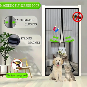 Màn hình chống muỗi phổ biến mùa hè với nam châm rất dễ lắp đặt màn hình cửa sổ và rèm cửa - Product Image 3