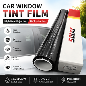 Film teinté pour vitres de voiture <span class=keywords><strong>Solax</strong></span> Brand Nano Carbon Cs Series Custom UVR99% anti-rayures ultra-transparent avec garantie de 5 ans - Product Image 1