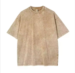 T-shirt décontracté personnalisé en coton lavé pour homme, 100 % coton, à personnaliser - Product Image 5