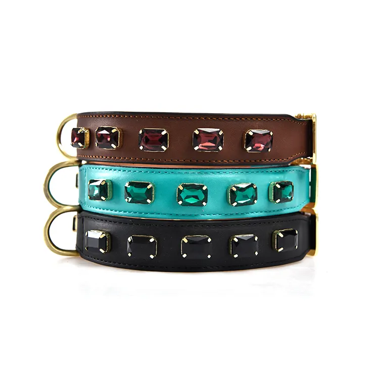 Sustainable Strong Durable Designers Luxury Manufacturers Pu Leather Dog Collar