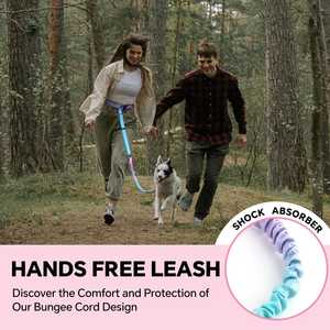 Correa de perro manos libres, correa de cintura elástica resistente ajustable para perros medianos y grandes que caminan corriendo senderismo con - Product Image 3