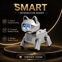 Robot chien IA, compagnon de bureau, écran LCD, WiFi, programmation interactive, jouet éducatif