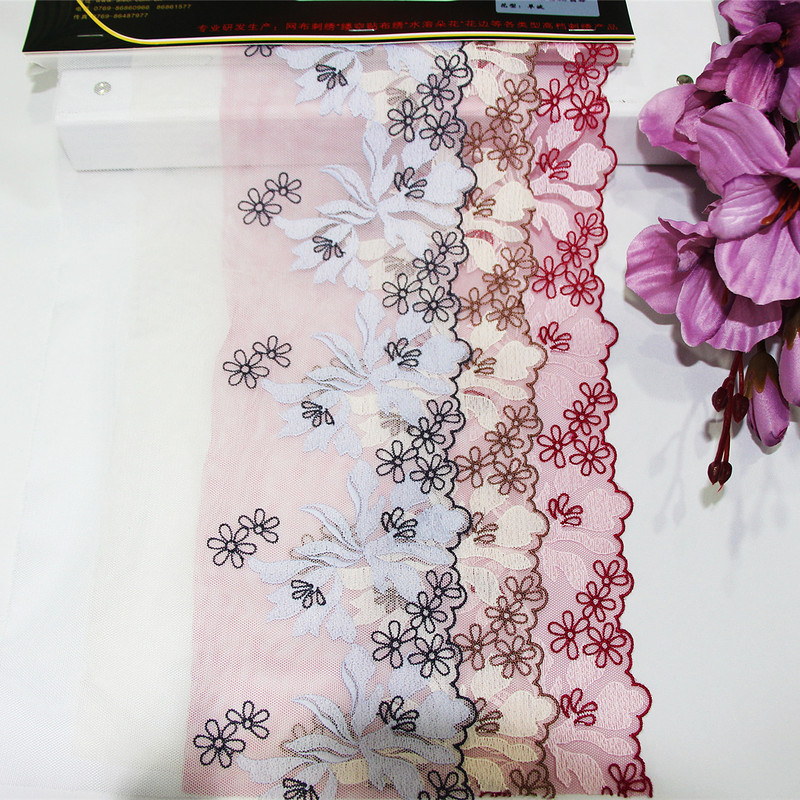 2024 New Arrival Embroidery Lace Black