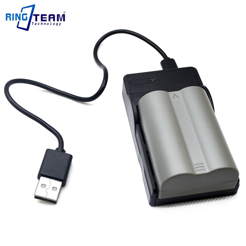 MH-18a Caricabatteria Rapido Compatibile Con Batteria Nikon EN-EL3 EN-EL3e EN-EL3a Per D50 D70 D70s D80 D90 D100 D200 D300 D300s - Foto 4