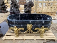 Baignoire en Bronze avec tête de lion
