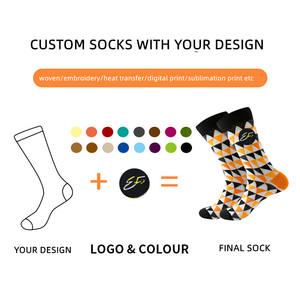 Calcetines de Vestir de Algodón Peinado Coloridos para Hombre con Logo Personalizado OEM de Alta Calidad - Product Image 5