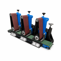 Machine de polissage automatique à entraînement par engrenages avec bande abrasive pour le finissage des surfaces de tôles en acier inoxydable, facile à utiliser