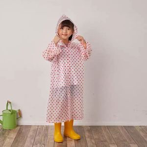 เสื้อกันฝนครอบครัวแบบใช้ซ้ำได้ น้ำหนักเบา กันน้ำ สำหรับผู้ใหญ่และเด็ก เหมาะสำหรับการเดินป่า ท่องเที่ยวกลางแจ้ง ลายจุด พร้อมโลโก้แบบกำหนดเอง - Product Image 3