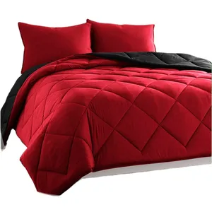 Trang Chủ Dệt 100% Polyester Thiết Kế <span class=keywords><strong>Comforter</strong></span> <span class=keywords><strong>Sets</strong></span> Luxury Bedding <span class=keywords><strong>Sets</strong></span> Vua Kích Thước Đỏ - Product Image 1