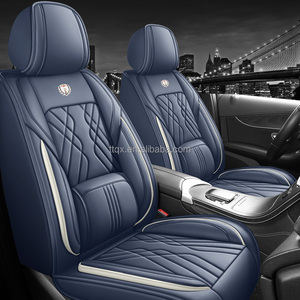 Coprisedili in Pelle Blu Scuro Eleganti con Supporto Lombare Fisso per Tutte le Stagioni per Opel Astra Corsa Mokka <span class=keywords><strong>Crossland</strong></span> - Product Image 1