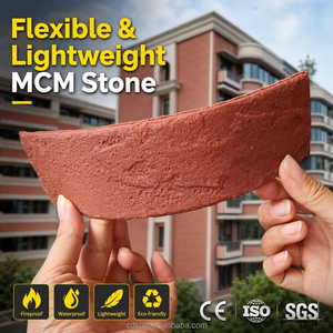 Factory Direct Lightweight Flexible PK <strong>Brick</strong> A2 Fireproof Split <strong>Brick</strong> Veneer 7-Day Shipping for Modern Building Facade Cladding - Product Image 1