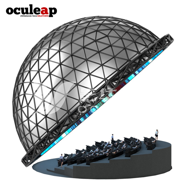 5D Dome Cinema 2027 Custom Dome Screen Manufacturer Virtual Reality 7D 9D 12D Theater Immersive Dome Experience VR Flying Cinema
