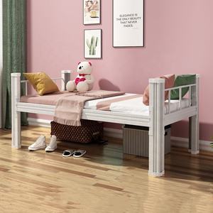 โครงเตียงเหล็กแบบเรียบง่าย ขนาดเดี่ยว 90x200 ซม. ผู้ผลิตเตียงเหล็กจีน โครงเหล็กสำหรับหอพัก โรงแรม โฮสเทล - Product Image 2