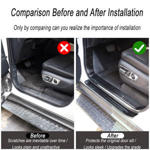 Barre de seuil en acier inoxydable 304 Yifeng résistante aux rayures et à l'usure pour Land Cruiser Prado LC250 <span class=keywords><strong>2018</strong></span>- - Product Image 3