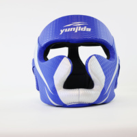 Équipement de combat pour arts martiaux, casque d'entraînement en cuir blanc pour le kickboxing, logo personnalisé, protège-tête de boxe