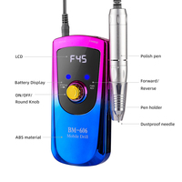Ponceuse à Ongles Électrique Rechargeable Professionnelle, Outil de Polissage pour Manucure et Pédicure, Fournitures d'Onglerie pour Usage Domestique et en Salon