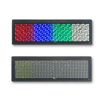 Badge nominatif LED Bluetooth programmable et lumineux, rechargeable par USB, personnalisable, idéal pour Halloween et Noël – Vente chaude en gros