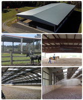 Entrepôt en acier Qingdao Horse Arena Barn House Kits avec prix Horse Stable avec toit