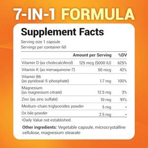 קפסולות פונקציונליות K2 D3  נמכרות בטיקטוק, תוסף תזונה תומך בבריאות בכל הגילאים, בטוח, אמין, בחירה אידיאלית לבריאות. - Product Image 3
