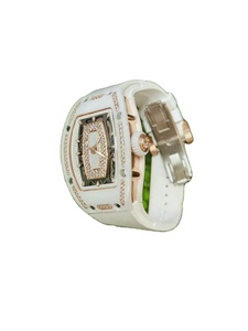 Montres automatiques de luxe pour femmes, mouvement RM07-01, diamètre 45 mm, alliage, design tonneau, cadran diamant, bracelet en cuir, montre de 31 mm - Product Image 3