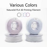 Filament d'impression 3D Nature3D PLA de haute qualité, effet marbre, 1,75 mm, 1 kg, impression haute vitesse, sans bourrage, filament d'imprimante 3D