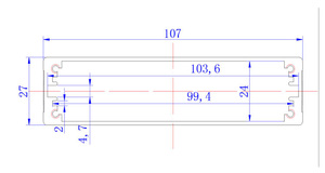 EBM IP54 Junction Box Aluminum Extrusion <b>Enclosure</b> Electrical Case Fabrication - Product Image 6