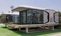 PROGUARD Maison Capsule Préfabriquée Transparente Certifiée CE avec Isolation Thermique XPS 5cm et Chauffage au Graphène Moderne