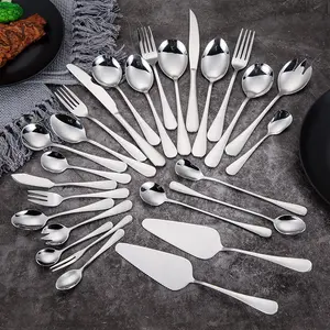 Wholesale Flatware Dinnerware Silver Stainless Steel cutlery set for Restaurant/Kitchen/Hotel