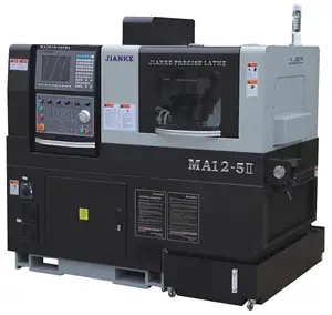 JIANKE MA125 5 Axis Double Spindle Swiss Type Cnc Lathe Machine For Dentists With Bar Feeder