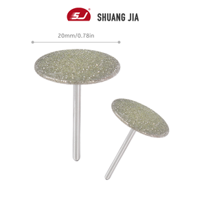 SHUANGJIA Stainless Steel Orbicular Diamond Nail Drill Bits Pedicure Metal Sanding Disc Manicure Bits Foot File Tools