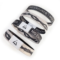 Bracelet NFC tissé en tissu élastique personnalisé avec logo, étanche, pour paiements sans contact RFID, contrôle d'accès - Vente chaude