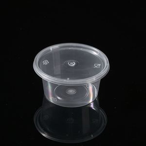 Vaso Desechable de Polipropileno Ecológico, Apto para Microondas, Libre de BPA, Transparente, Antiderrames, Mini Contenedor para Mermelada, Miel, Salsa Picante - Product Image 2