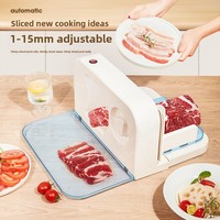 Trancheuse/Déchiqueteuse Électrique Automatique en Plastique pour Viande Congelée (Agneau/Bœuf Wagyu) – Design Minimaliste Moderne pour Usage Domestique